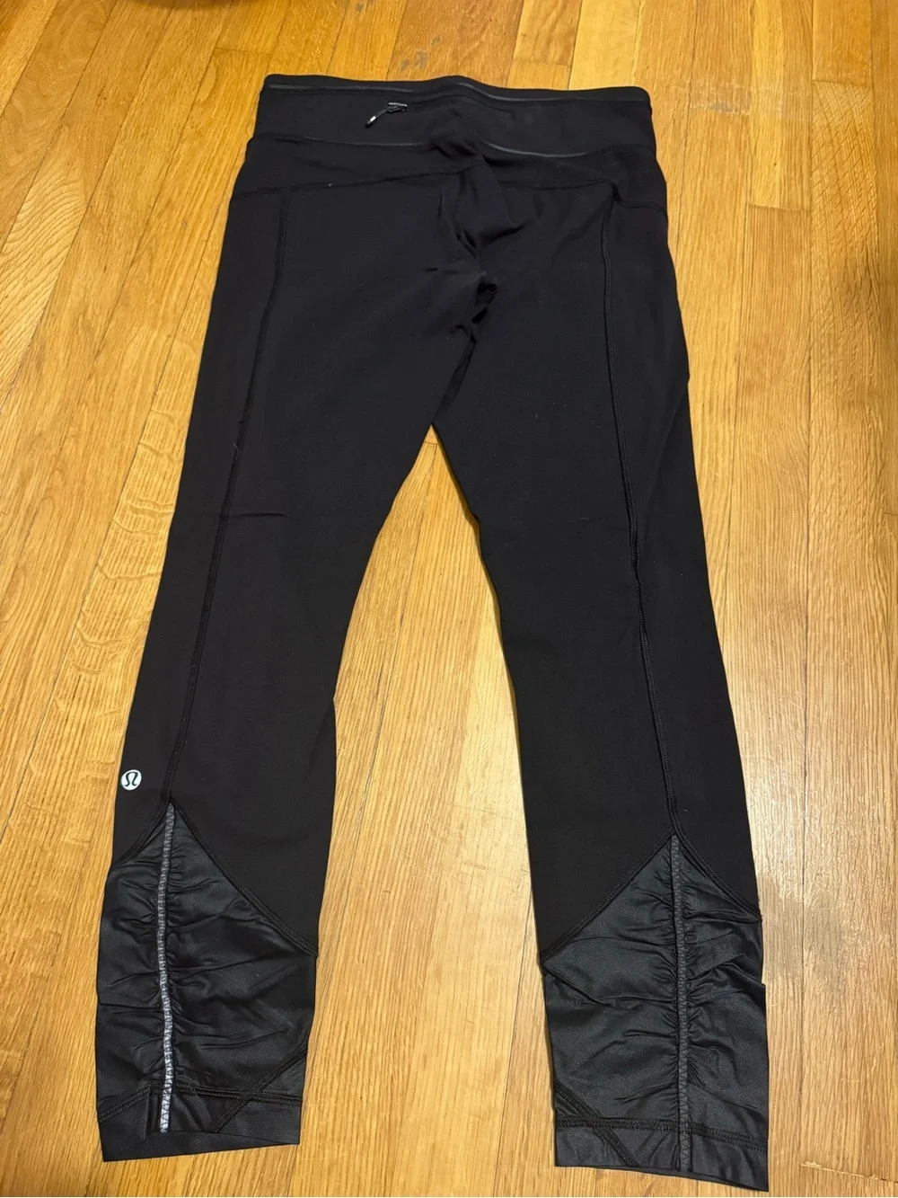 lululemon athletica Black Women's Leggings with Mesh Hem